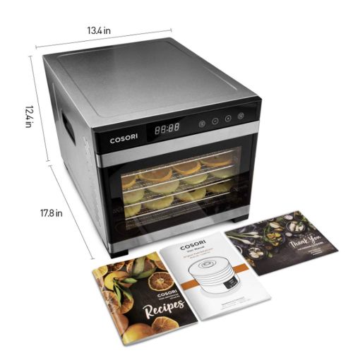  [아마존 핫딜]  [아마존핫딜]COSORI Premium Food Dehydrator Machine(50 Free Recipe Book), 6 Stainless Steel Trays w/Digital Timer & Thermostat Preset for Beef,Jerky,Fruit,Dog Treats,Herbs,2 Year Warranty,ETL L