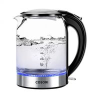 [아마존 핫딜]  [아마존핫딜]COSORI Electric Kettle(BPA-Free), 1.7 L Glass Water Boiler & Tea Heater with LED Indicator Light,Auto Shut-Off & Boil-Dry Protection,100% Stainless Steel Inner Lid & Bottom, 2 Year