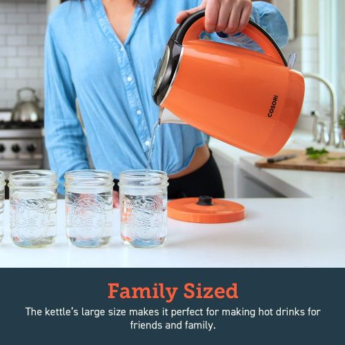  [아마존 핫딜]  [아마존핫딜]COSORI Electric Kettle(BPA Free), 1.8 Qt Double Wall 304 Stainless Steel Water Boiler & Tea Kettle, Auto Shut-Off and Boil-Dry Protection, Cordless, FDA/ETL/CETL Approved, 2 Year W