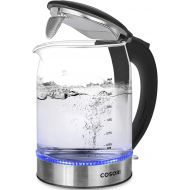 [아마존 핫딜] [아마존핫딜]COSORI 1.7L Electric Kettle with Upgraded 100% Stainless Steel Filter,Inner Lid & Bottom,Glass Water Boiler & Tea Heater with LED Indicator, Auto Shut-Off&Boil-Dry Protection, BPA