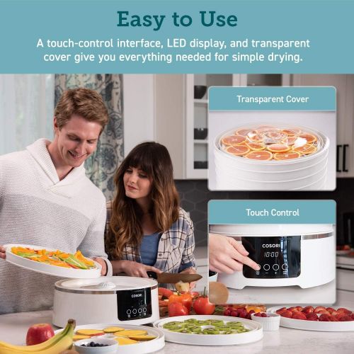  [아마존 핫딜] [아마존핫딜]COSORI Food Dehydrator Machine(50 Recipes) with Digital Timer and Temperature Control, 5 BPA-Free Trays Food Dryer for Beef Jerky,Fruit,Dog Treats,Herbs,2-Year Warranty,ETL Listed/