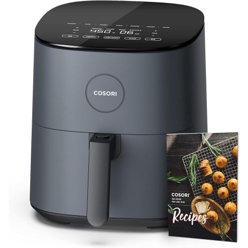  COSORI Air Fryer, 5 QT, 9-in-1 Airfryer Compact Oilless Small Oven, Dishwasher-Safe, 450℉ freidora de aire, 30 Exclusive Recipes, Tempered Glass Display, Nonstick Basket, Quiet, Fi