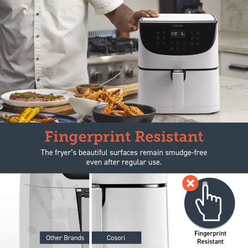  COSORI Air Fryer(100 Recipes, Rack & 5 Skewers),5.8QT Electric Hot Air Fryers Oven Oilless Cooker,11 Presets,Preheat& Shake Reminder, LED Touch Digital Screen,Nonstick Basket,1700W