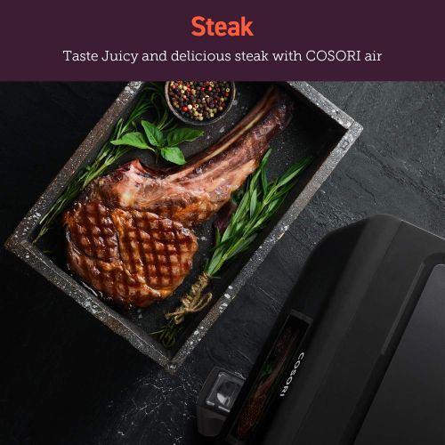  [아마존베스트]COSORI Air Fryer, Large XL 5.8 Quart 1700-Watt Air Fryer Toaster Oven with Cookbook(100 Recipes) LED Digital Tilt One-Touchscreen with Preheat, Customizable 10 Presets & Shake Remi