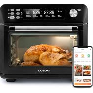 [아마존베스트]COSORI Smart 12-in-1 Air Fryer Toaster Oven Combo, Countertop Dehydrator for Chicken, Pizza and Cookies, Christmas Gift, Work with Alexa, 25L, Black