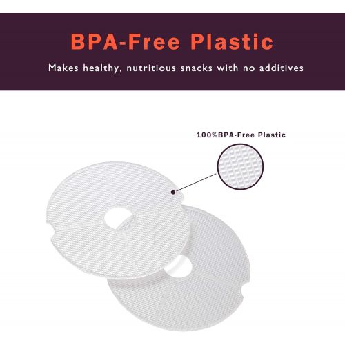  [아마존베스트]COSORI Food Machine Mesh Screen BPA-Free Sheets for Plastic Round Dehydrator C165-2FR, 2Pack, for Fruit, Meat, Beef jerky, Herb,Vegetable, 2 Pack