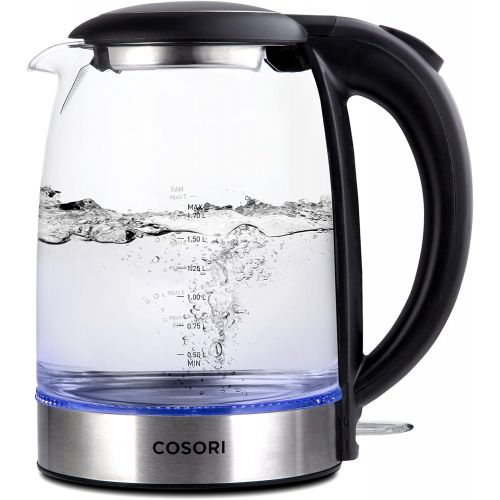  COSORI Electric Kettle for Boiling Water, Stainless Steel Filter & Lid, 1.7L 1500W Wide Mouth Electric Tea Kettle & Electric Water Boiler, Auto Shut-Off & Boil-Dry Protection, BPA