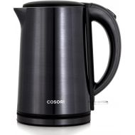 COSORI Electric Kettle Stainless Steel with Double Wall, Wide-Open Lid 1.5L Electric Tea Kettle, BPA Free Water Kettle & Hot Water Boiler for Boiling Water, Auto Shut-Off & Boil-Dr