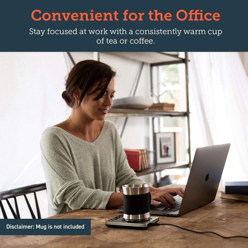  [아마존베스트]COSORI Gravity Induction Coffee Cup Warmer&Beverage Warmer for Desk, Auto Shut Off, LCD Display with Temperature Setting, Water, Cocoa, Milk (2020 Upgraded), 5.4 x 4.3 x 0.7 inches