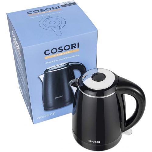  [아마존베스트]COSORI 1.8 Qt Tea Kettle Double Wall 304 Stainless Steel BPA Free Hot Water Boiler, Auto Shut-Off and Boil-Dry Protection, Cordless, ETL/CETL Approved, 1.8Qt, Black