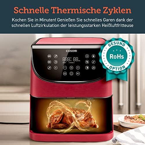  [아마존베스트]Cosori Air Fryer 5.5L XXL, Deep Fryer, Hot Air Fryer with Digital LED Touch Screen, 11 Programmes, Preheating And Keeping Warm, Shake Mode, 100 Recipe Booklet, Oil Not Included, 17