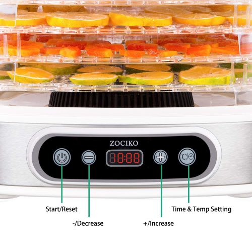  COSORI zociko Food Dehydrator Machine, Food Dehydrator Dehydrated Dog Food Dryer for Jerky/Meat/Beef/Fruit/Vegetable Electric Food Preserver, 5 Stackable Trays, Digital Timer 450W, BPA Fr