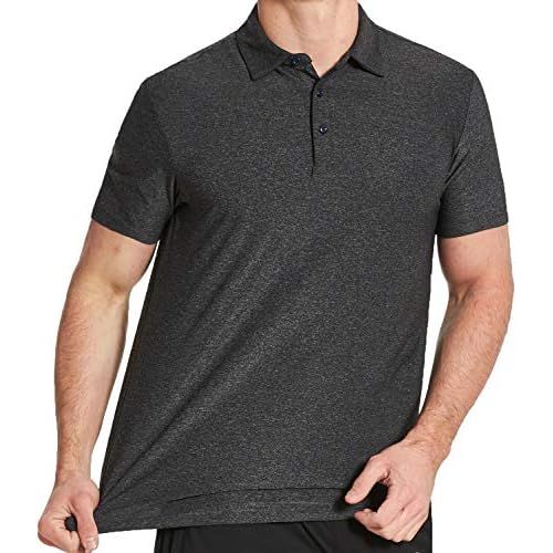  COSSNISS Mens Dry Fit Golf Polo Shirt