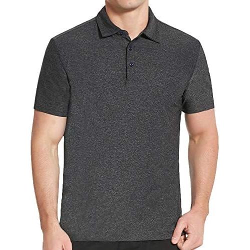  COSSNISS Mens Dry Fit Golf Polo Shirt