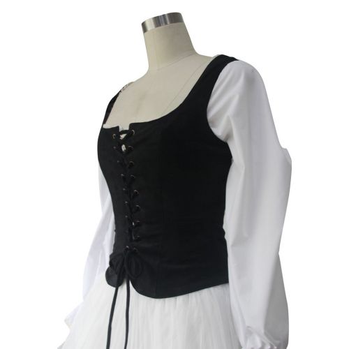  COUCOU Age Vintage Medieval Corset Vest Gilet for Women Girls