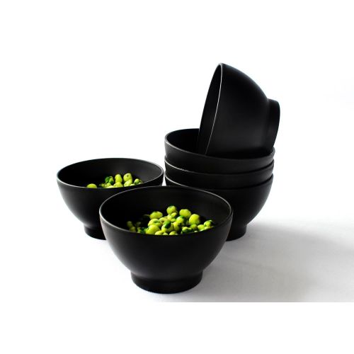  COZA DESIGN Coza Design 6-piece Set Bowl (17 oz., Black)