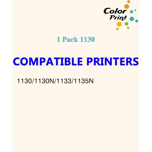  CP 1 Pack ColorPrint Compatible Toner Cartridge Work with Dell 1130 1135n 330 9523 7H53W 1130n 1133 1135 Laser Printer (Black)