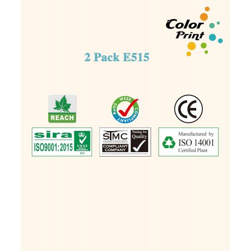  CP 2 Pack Compatible ColorPrint E515dw 593 BBKD Toner Cartridge E310dw Work with Dell E310 E514dw E515dn E515 Printer (Black)