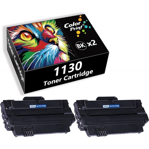  CP ColorPrint Compatible 1130 Toner Cartridge Replacement for Dell 1130n 1133 1135n Work with 330 9523 7H53W 2MMJP Laser Printer (Black, 2 Pack)
