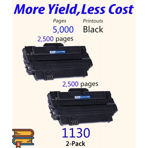  CP ColorPrint Compatible 1130 Toner Cartridge Replacement for Dell 1130n 1133 1135n Work with 330 9523 7H53W 2MMJP Laser Printer (Black, 2 Pack)