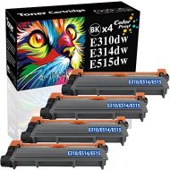 CP ColorPrint Compatible E310 E514 E515 Toner Cartridge Replacement for Dell E310dw E515dw E514dw Work with E515dn P7RMX PVT 593 BBKD Printer (Black, 4 Pack)