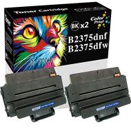 CP 2 Pack ColorPrint Compatible B2375DNF Toner Cartridge Replacement for Dell B2375 B2375DFW 2375 Work with 593 BBBJ 593 BBBI 8PTH4 C7D6F B2375DN Printer (Black, High Yield)