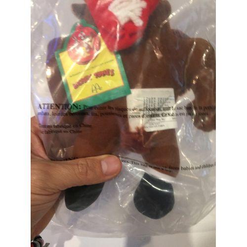  CPJCollectibles Vintage Looney Tunes Tazmanian Mcdonalds Plush Christmas Taz Santa 1992 Brand New Never Opened