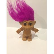 CPJCollectibles Russ Troll Doll figure toy figurine Purple Hair Troll Vintage 1990s Troll Figure NO Clothes- Vintage Trolls