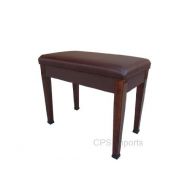 CPS Imports Walnut Digital Piano Bench Stool with Music Storage