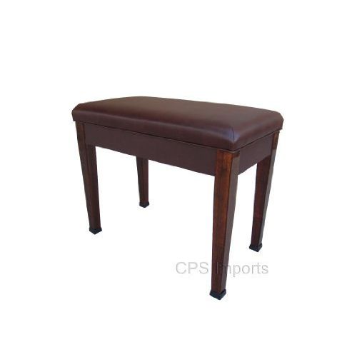  CPS Imports Walnut Digital Piano Bench Stool with Music Storage