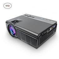 Projector CPX-Q5L,Mini Video Home Cinema Projector with 1800 Lumens and 170 inch.Support 1080P HDMI/VGA/TF/AV and USB