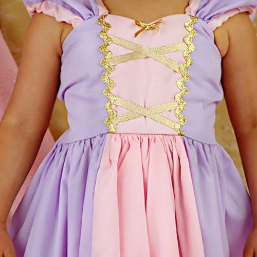  CQDY Sofia/Belle/Rapunzel Princess Dress Costume for Toddler Girl Party Halloween Cosplay 1-4T