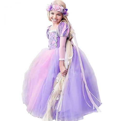  CQDY Belle Costume for Girls Yellow Princess Dress Party Christmas Halloween Cosplay Dress up 2-13 Years