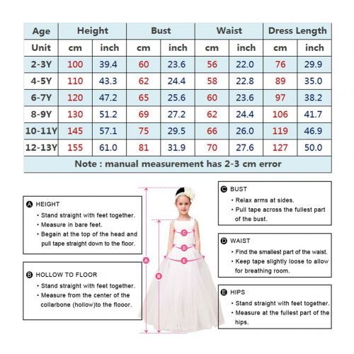  CQDY Snow White Costume for Girls Dress up Princess Dress Halloween/Party/Christmas Special Occasion for 2-11T