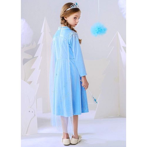  CQDY Girls Princess Dress Fancy Costume Role Play Ball Gown Halloween Party Dress up