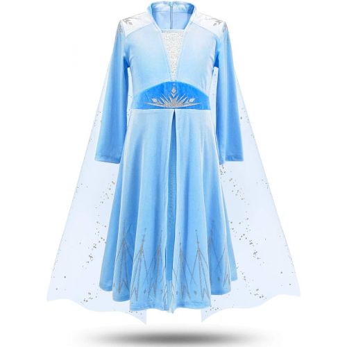  CQDY Girls Princess Dress Fancy Costume Role Play Ball Gown Halloween Party Dress up