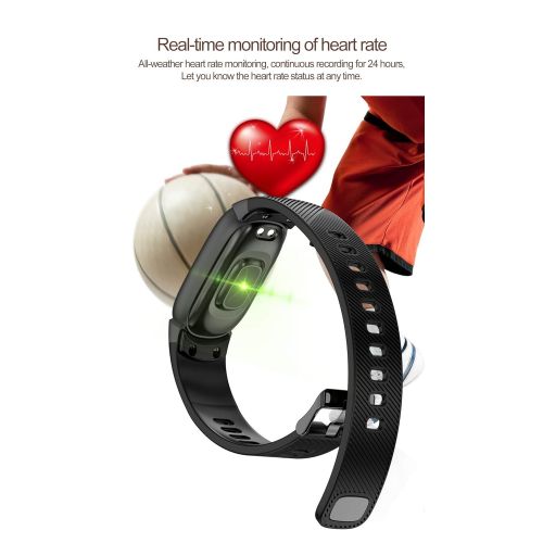  CQHY MALL Fitness Tracker with Heart Rate Monitor IP67 Waterproof Activity Fitness Tracker Watch Sport Watch with Step Counter, Calorie Counter, Pedometer for Android and iOS