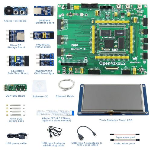  CQRobot Designed for The LPC4357FET256LPC4357JET256 MCU, Open Source Electronic LPC Development Board Kit, Including 4357 Mother Board+LPC4357FET256LPC4357JET256 Core Board+4.3 i