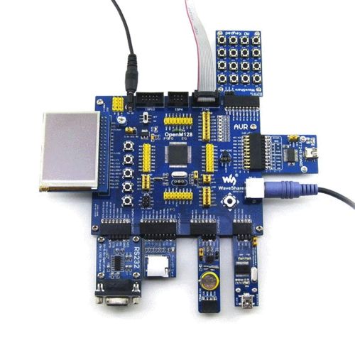  CQRobot Designed for ATMEL Mega AVR, Features the ATmega128 MCU, Open Source Electronic Hardware ATmega128 AVR Development Board Kit, Includes M128 Development Board+2.2 inch Touch LCD+PL2