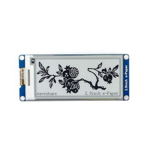  CQRobot 2.9 inch E-Paper BlackWhite Display HAT(E-Ink Display Module), 296x128 Resolution, with Embedded Controller and SPI Interface to Connect Raspberry PiArduinoNucleo Contro
