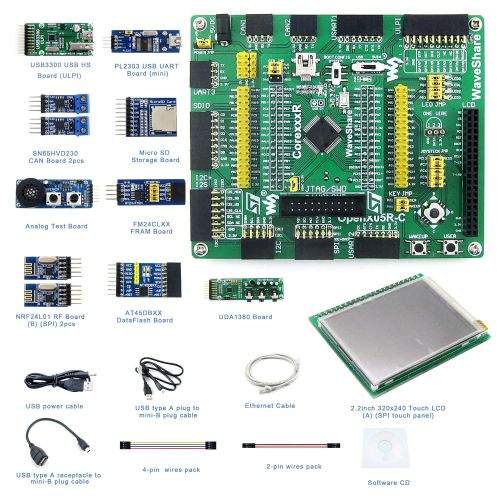  CQRobot Designed for the STM32F205RBT6, Open Source Electronic STM32 Development Kit, Includes STM32F205RBT6 Development Board+2.2 inch LCD+PL2303 Driver+Analog Test Board+USB3300 USB Boar