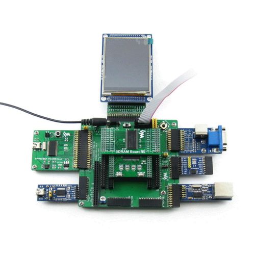  CQRobot Designed for ALTERA Cyclone II Series, Features the EP2C5 Onboard, Open Source Electronic Hardware EP2C5 FPGA Development Board Kit, Includes DVK601 Mother Board+EP2C5 Core Board+3