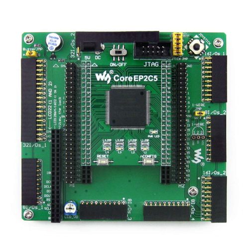  CQRobot Designed for ALTERA Cyclone II Series, Features the EP2C5 Onboard, Open Source Electronic Hardware EP2C5 FPGA Development Board Kit, Includes DVK601 Mother Board+EP2C5 Core Board+3