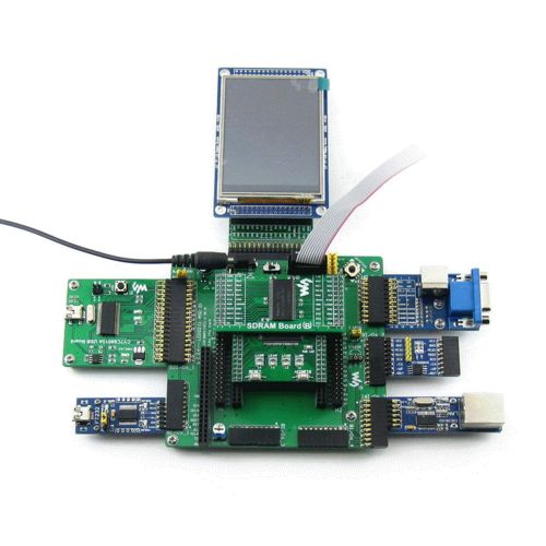  CQRobot Designed for ALTERA Cyclone II Series, Features the EP2C5 Onboard, Open Source Electronic Hardware EP2C5 FPGA Development Board Kit, Includes DVK601 Mother Board+EP2C5 Core Board+3