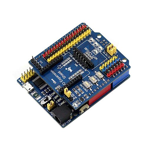  CQRobot UNO PLUS Development Board, Compatible with Arduino UNO R3, Onboard MCU ATMEGA328P-AU, Improved UNO R3，UNO PLUS DIY Electronic Hardware Kit, Including UNO PLUS, IO Expansion Shield