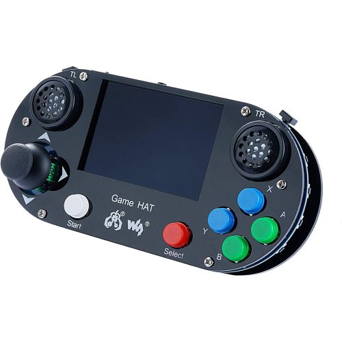  CQRobot Raspberry Pi Handheld Game Console Accessories Kit, Includes Game HAT for Raspberry Pi A+B+2B3B3B+, with Micro SD Card, 3.5 inch IPS Screen, 480X320 Resolution and Battery Capa