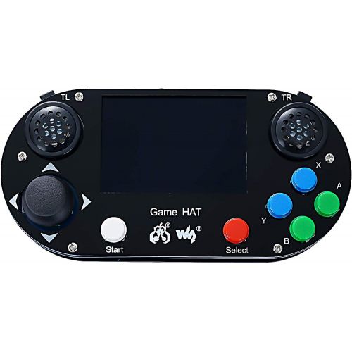  CQRobot Raspberry Pi Handheld Game Console Accessories Kit, Includes Game HAT for Raspberry Pi A+B+2B3B3B+, with Micro SD Card, 3.5 inch IPS Screen, 480X320 Resolution and Battery Capa