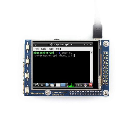  CQRobot Designed for Raspberry Pi 2.8 inch RPi LCD-CQ(A), Resistive Touch Screen TFT LCD, 320x240 Resolution, Support All Raspberry Pi (Directly-Pluggable), Touch to Take Photos, Support S