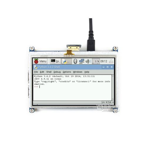  CQRobot 4.3 inch HDMI Display for Raspberry Pi, 480x272 HD Resolution with Resistive Touch Screen, Suitable for Raspberry Pi ZeroZero WZero WhA+B+2B3B, with Drivers for Raspb