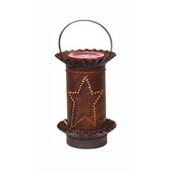 /CR Rusty Punched-Tin Star Mini Melt Warmer - Country Rustic Primitive Tart Burner Home Lighting Decor